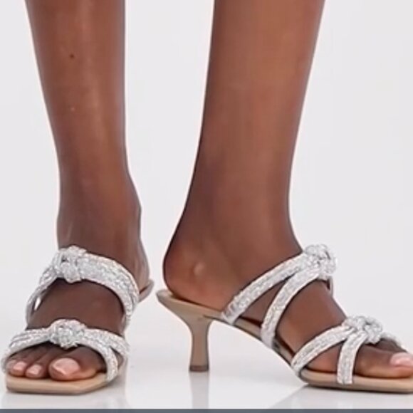 NWT INC Rhinestone Knotted Slip On Heels - Nadeen - Size 9 - Picture 3 of 11